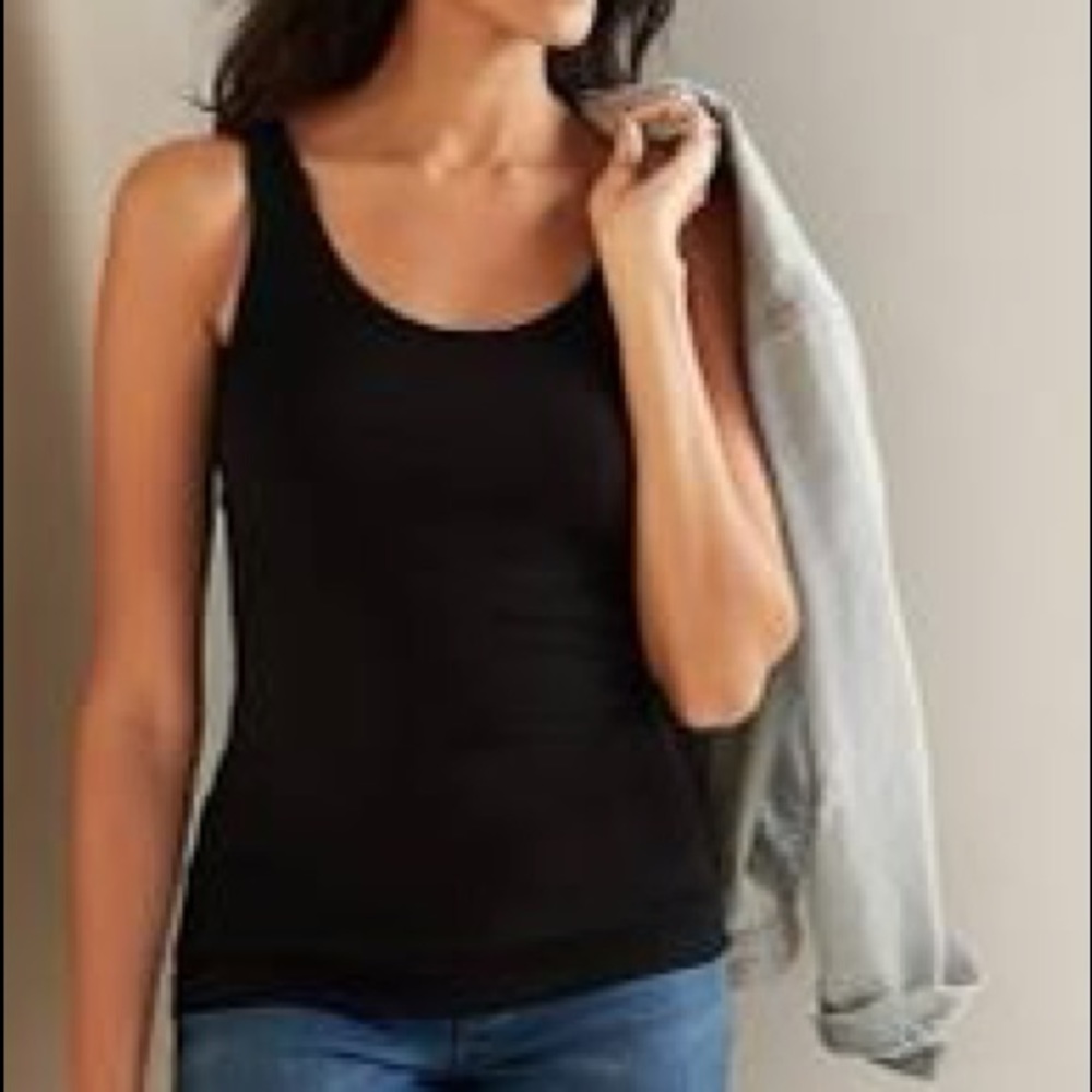 Black Stretch Tank Top